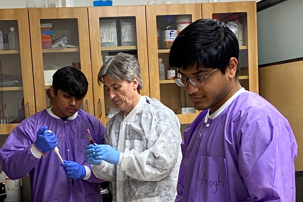 In the Lab with Research Students In the Lab with Research Students